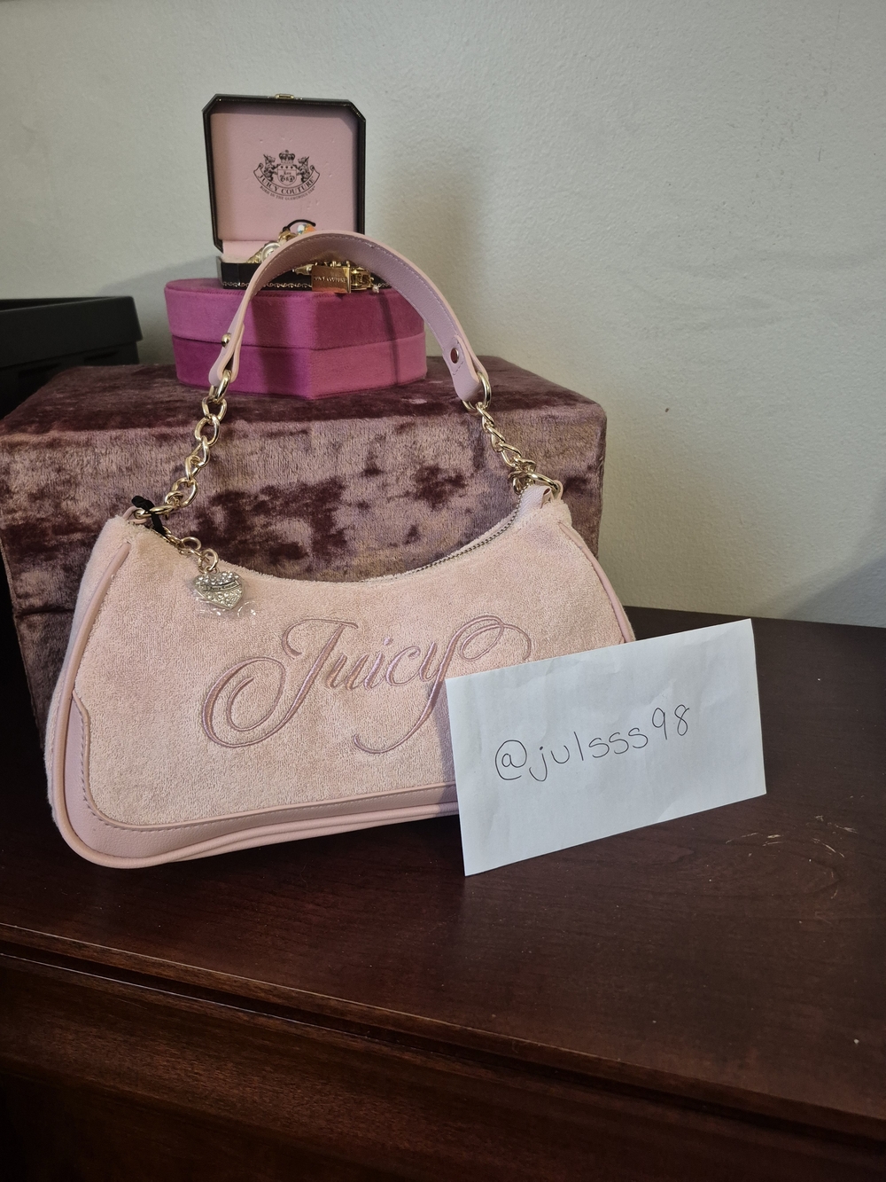 Juicy Couture - Pink Diamond Raising Star Shoulder Bag - Picture 1 of 4
